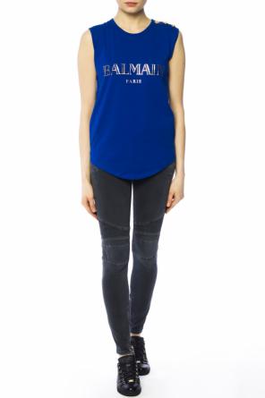 Logo-printed top, zdjęcie 2 Logo-printed top od Balmain
